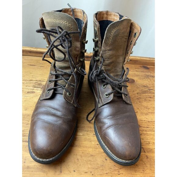Ariat Brown Leather Lace-Up Ankle Work Boots – Women’s Size 8B - Picture 1 of 6